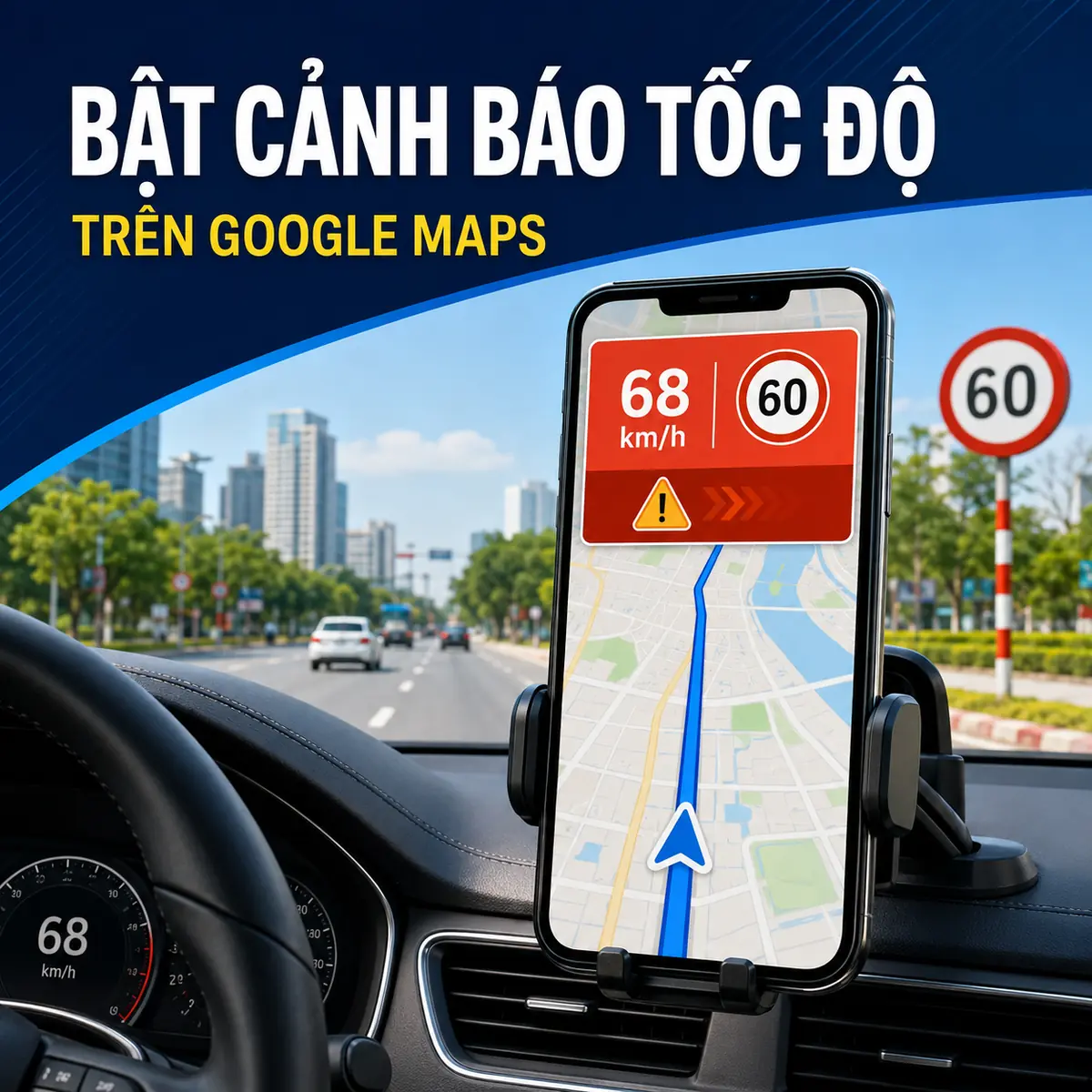Cách Bật Cảnh Báo Tốc Độ Trên Google Maps cho Android và iPhone