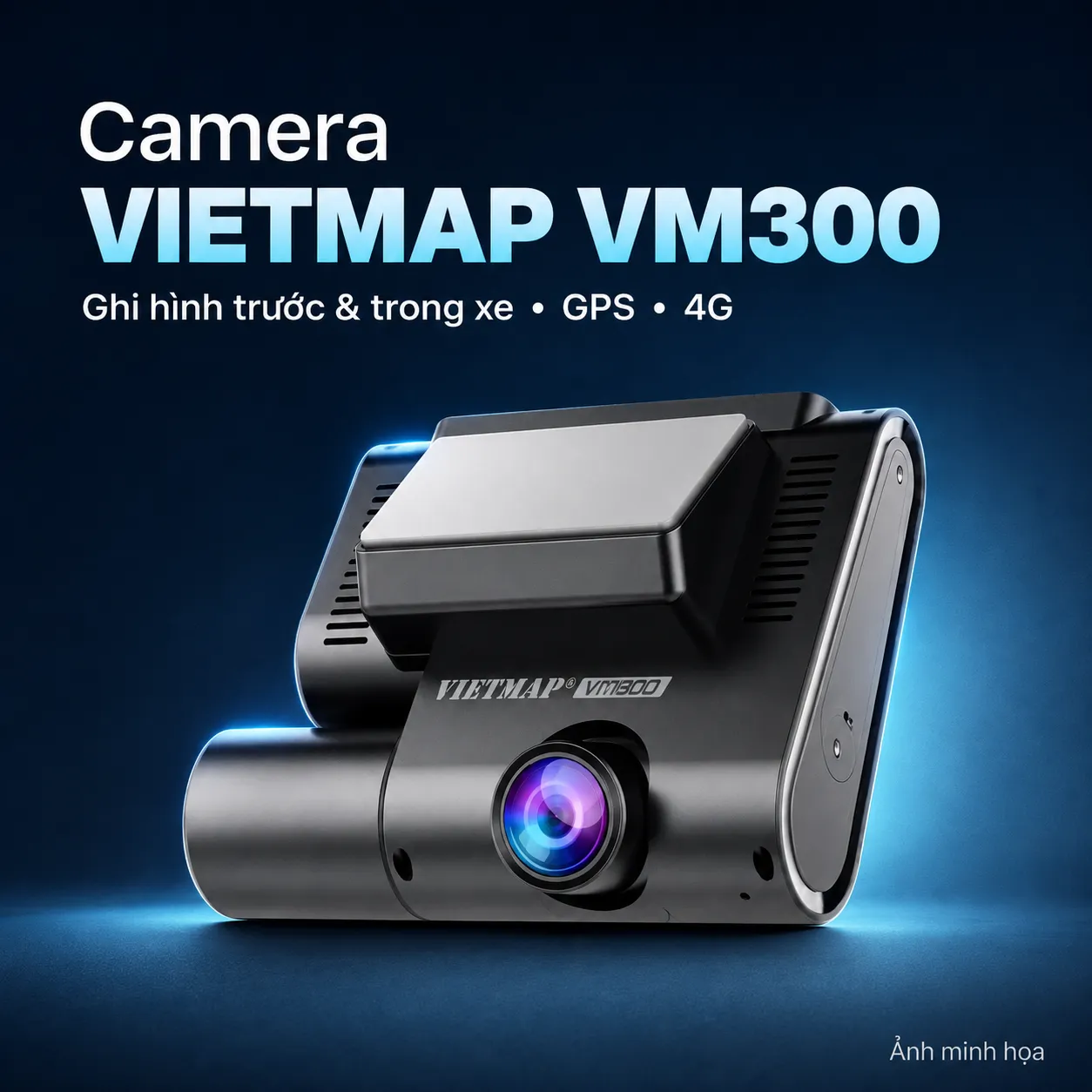 Camera Vietmap VM300: Ghi Hình Trước & Trong Xe, GPS 4G