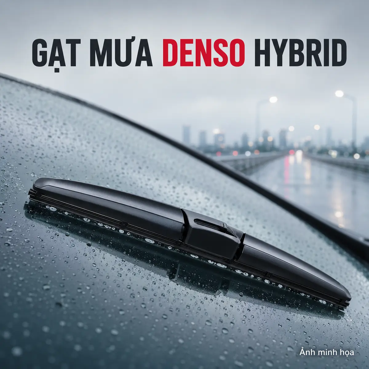 Gạt Mưa DENSO Hybrid: Cấu Tạo, Ưu Điểm, Chọn Đúng Size